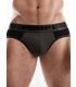 Pump Ribbed Brief in Militair Groen