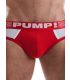 Pump Ribbed Brief in Rood