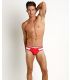 Pump Ribbed Brief in Rood