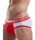 Pump Ribbed Brief in Rood