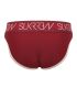 Sukrew Classic Brief in Burgundy/Cream