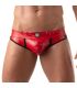 TOF Paris Vinyl Jock Brief in Rood