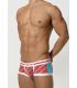 Toot Regimental Stripe Nano Boxershort in Rood