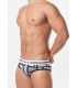 Toot Squarre Pattern Brief in Wit