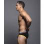 Andrew Christian Tighty Whitie Tagless Fly Brief in Black
