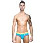 Andrew Christian Color Vibe Sport Brief in Blaugrün