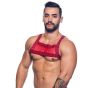 Andrew Christian Crave Mesh Harness in Red