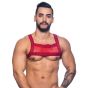 Andrew Christian Crave Mesh Harness in Red