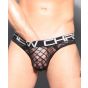 Andrew Christian Lattice Lace Locker Room Jockstrap with Almost Naked