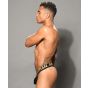 Andrew Christian Plush Sheer Strip Thong with Almost Naked