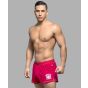 Andrew Christian Retro Phys. Ed Shorts in Red