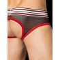 Barcode Berlin Bond Street Backless Brief in Black and Red