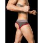 Barcode Berlin Bond Street Backless Brief in Schwarz/Rot