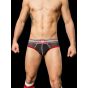 Barcode Berlin Bond Street Backless Brief in Schwarz/Rot