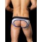 Barcode Berlin Bond Street Backless Brief in Weiß/Blau