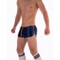 Barcode Berlin Shiny Short Silvain in Navy Blue