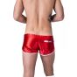 Barcode Berlin Shine Short Silvain in Rot.