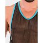 Barcode Tank Top Igor in Schwarz/Blau