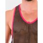 Barcode Berlin Tank Top Igor in Schwarz/Rot