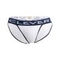 Clever Blunder Piping Brief in White