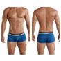 Clever Cambodian Latin Boxershort in Benzinblau