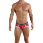 Clever Danish Piping Brief in Red