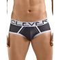 Clever Extra Sense Piping Brief in Black