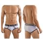 Clever Extra Sense Piping Brief in White