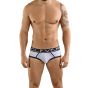 Clever Extra Sense Piping Brief in White