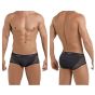 Clever Glamour Piping Brief in Black