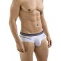 Clever Nectar Piping Brief in White