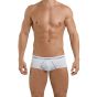 Clever Stunning Piping Brief in White