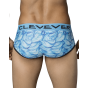 Clever Wind Piping Brief in Lightblue