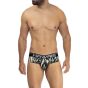 Hawai Bedruckter Microfiber Brief in Militair Grün