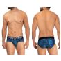 Hawai Printed Microfiber Brief in Königsblau