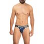 Hawai Printed Microfiber Jockstrap in Dark Blue