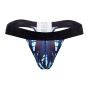 Hawai Printed Microfiber Thong in Dark Blue