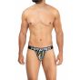 Hawai Printed Microfiber Thong in Militair Green