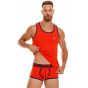 Jor College Tank-Top in Red