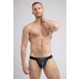 Maskulo  Mesh Jockstrap in White/Black