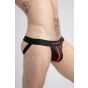 Maskulo Mesh Jockstrap mit roter Kontrastpaspelierung