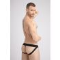 Maskulo Mesh Jockstrap mit weißer Kontrastpaspelierung