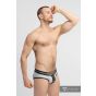 Maskulo Militair Brief mit Hebeband C-Ring in Grau