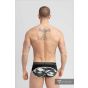 Maskulo Militair Brief mit Hebeband C-Ring in Schwarz