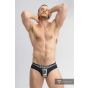 Maskulo Militair Brief mit Hebeband C-Ring in Schwarz