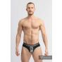 Maskulo Militair Brief mit Hebeband C-Ring in Schwarz