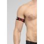 Maskulo Skulla Biceps Band in Black/Red