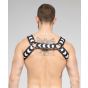 Maskulo Skulla Bulldog Harness in Black/White