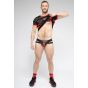 Maskulo Skulla Jockstrap in Zwart met Rode Accenten