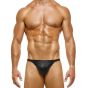 Modus Vivendi Leather Thong in Black